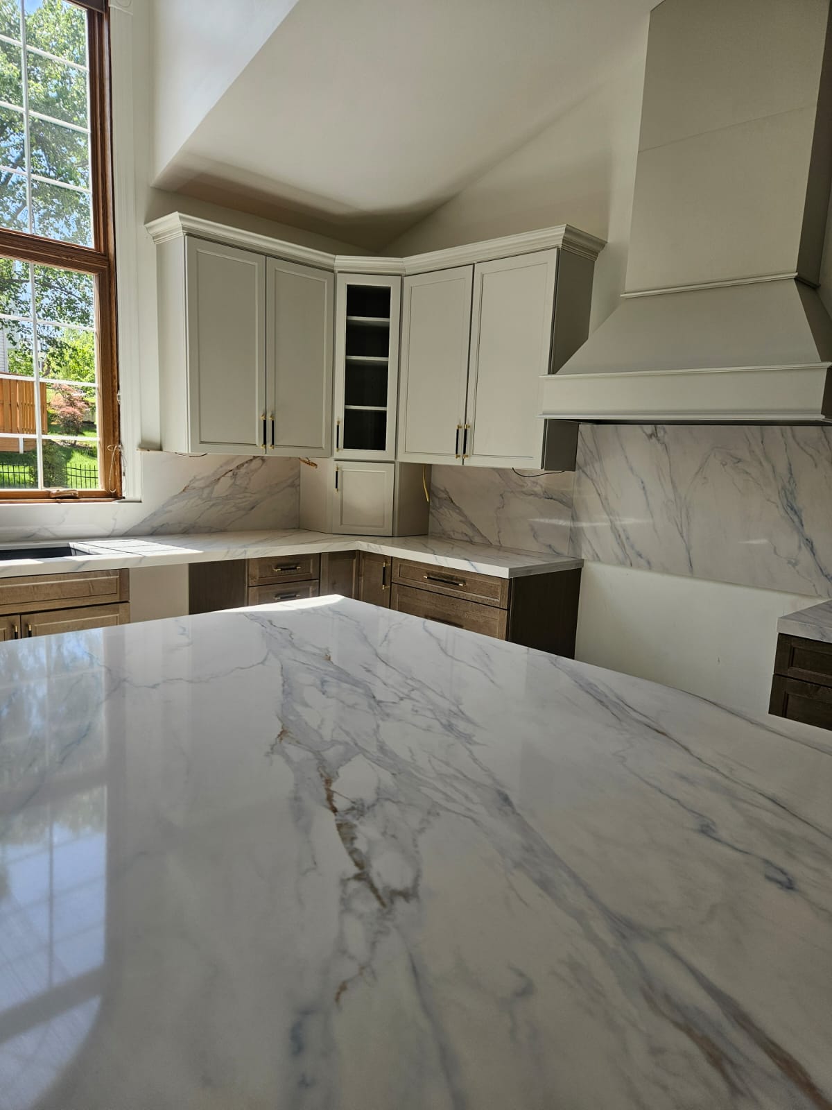 Granite outdoor kitchen
